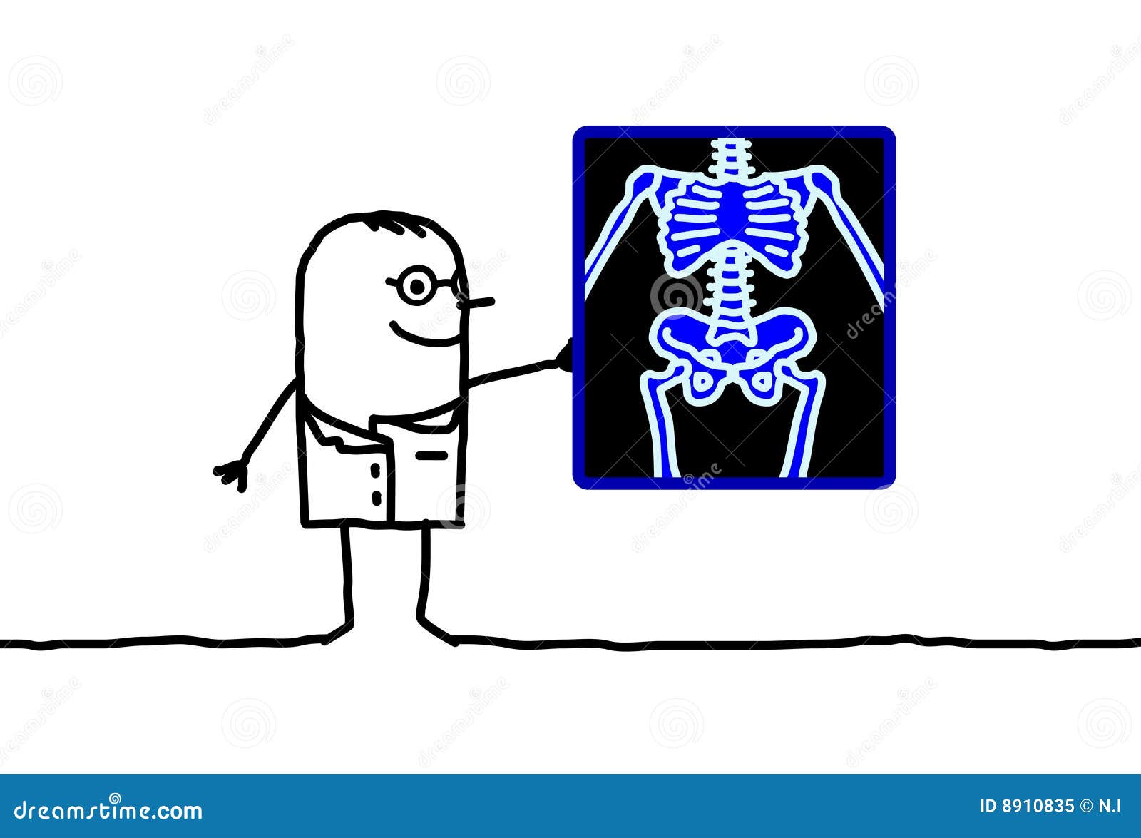 Radiology stock vector. Illustration of anatomy, rays - 8910835