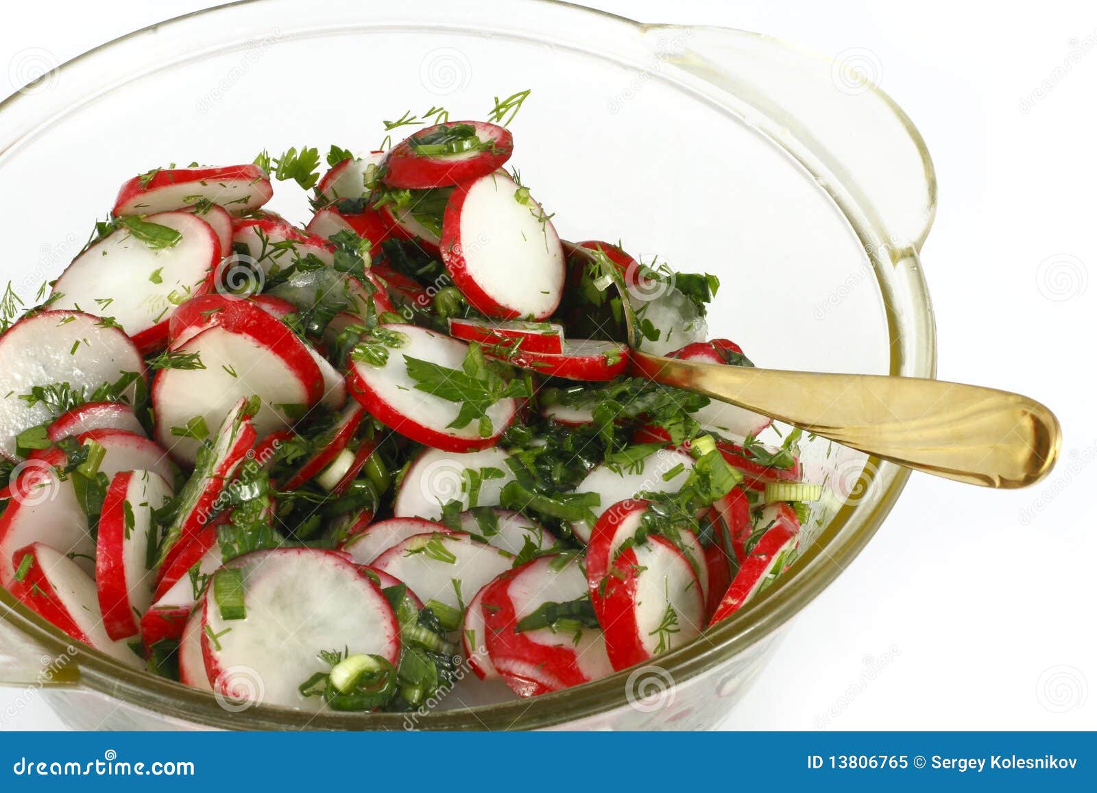 Radish salad stock image. Image of lettuce, cooking, snack 13806765