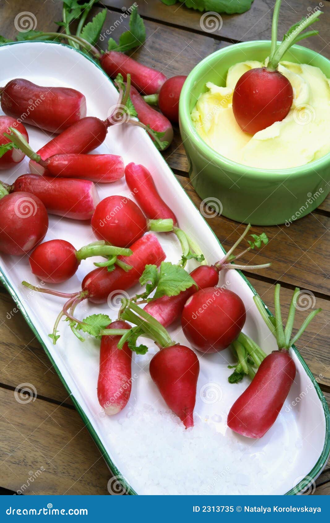 Radishes as a light snack stock image. Image of salt, vitamin 2313735