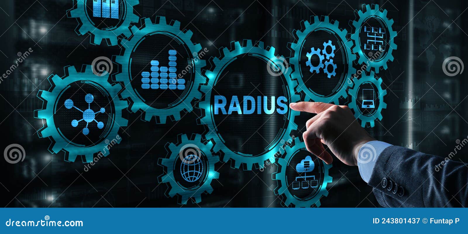 Radius Remote Authentication In Dial In User Service Stock Image Radius Remote Authentication In Dial In User Service Stock Image
