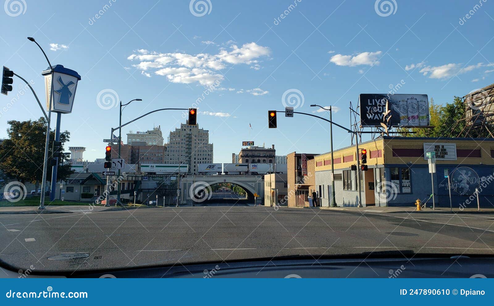 Radom Street View Downtown Spokane Washington Editorial Image Image