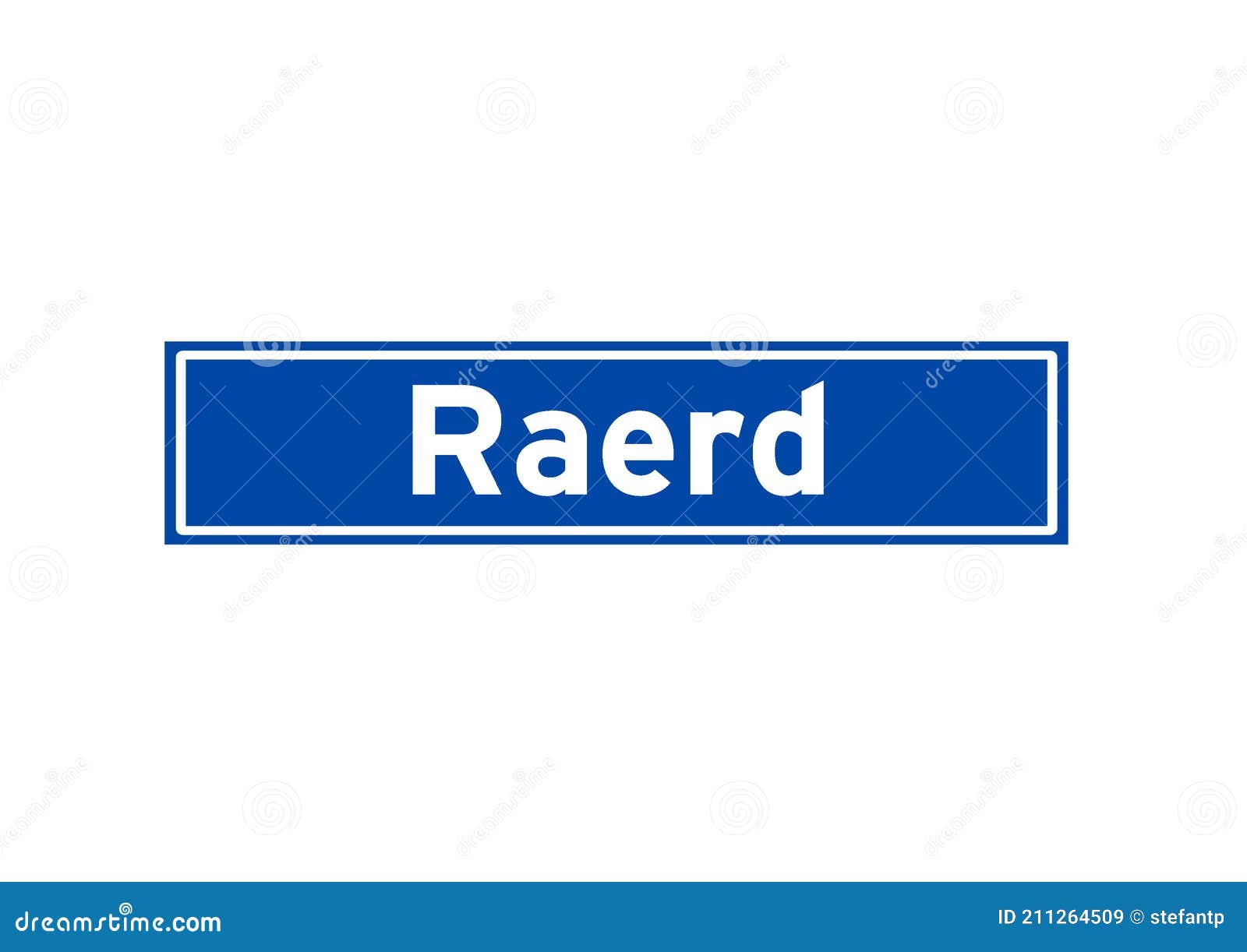 raerd  dutch place name sign. city sign from the netherlands.
