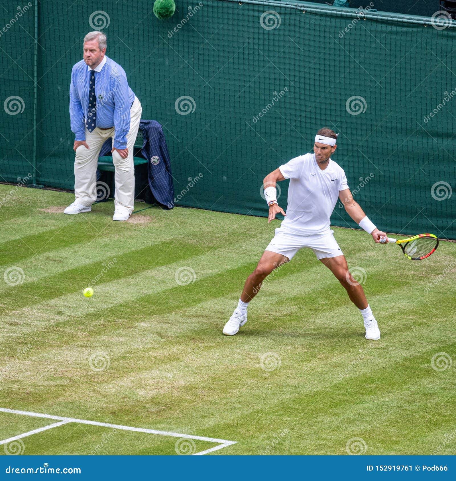 Rafa Nadal at Wimbledon editorial photo. Image of sw19 152919761
