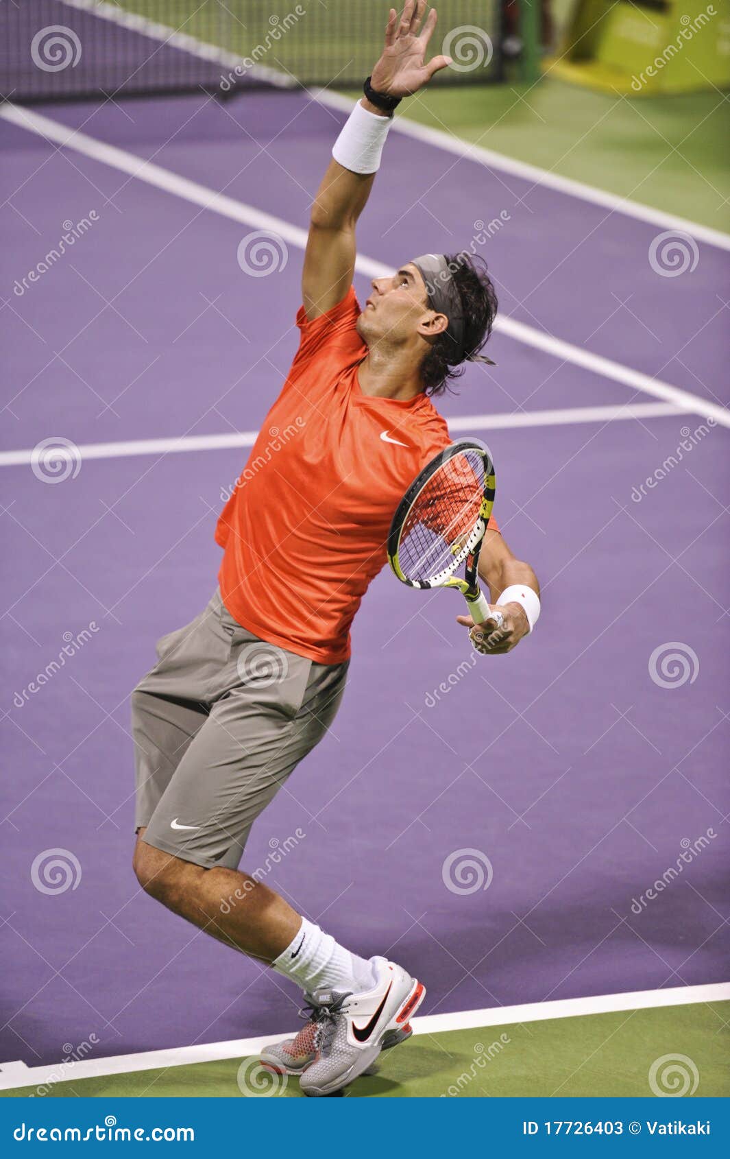 Rafael Nadal at the ATP Tennis Editorial Stock Photo