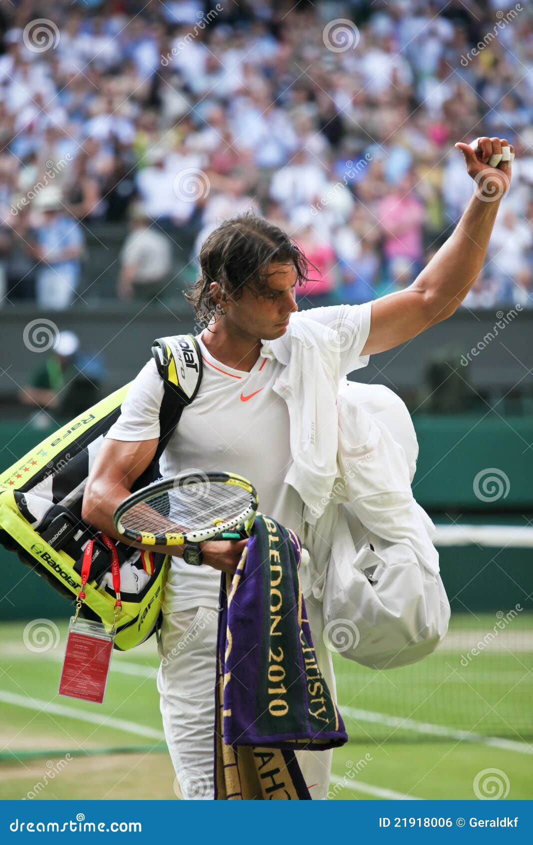 Rafeal Nadal Wimbledon 2010 Editorial Photo Image of challenge