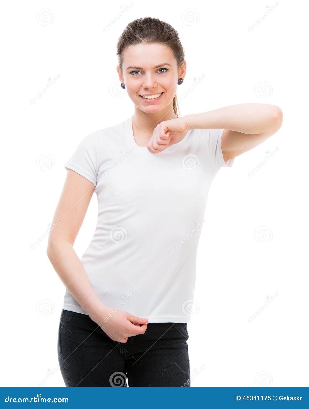 maglietta bianca ragazza