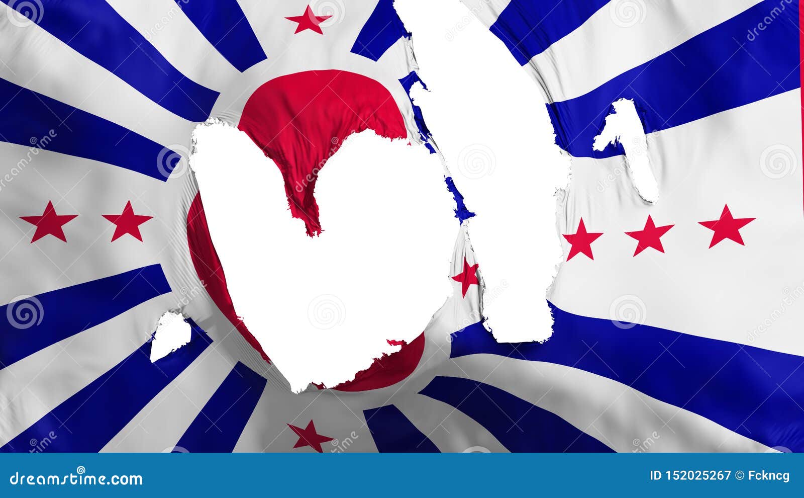 Download Ragged Japan American flag stock illustration ...