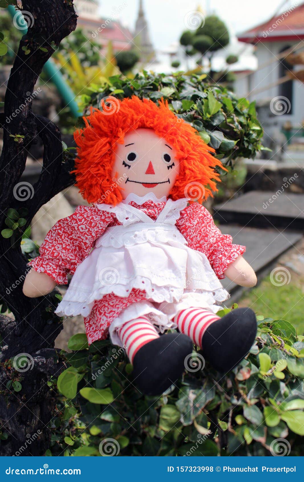 Raggedy an Doli Real Annabelle Desenho Antigo Foto de Stock