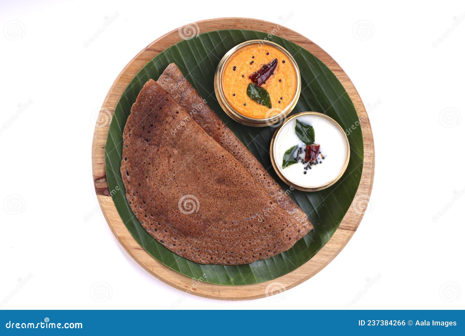 ragi or finger millet dosa