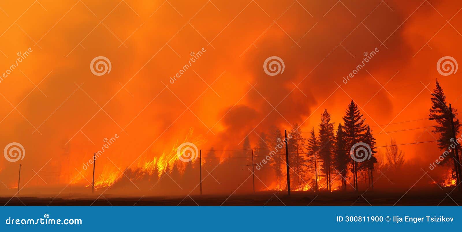 L.A. Inferno: Winds Unleash Devastating Destruction Raging Forest Fire Spreads Rapidly, Engulfing British Columbia in a