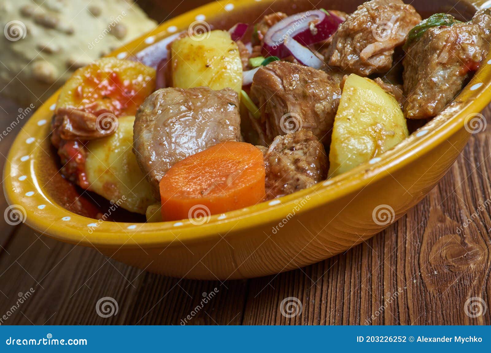 Ragout d igname stock photo. Image of potato, rustic - 203226252