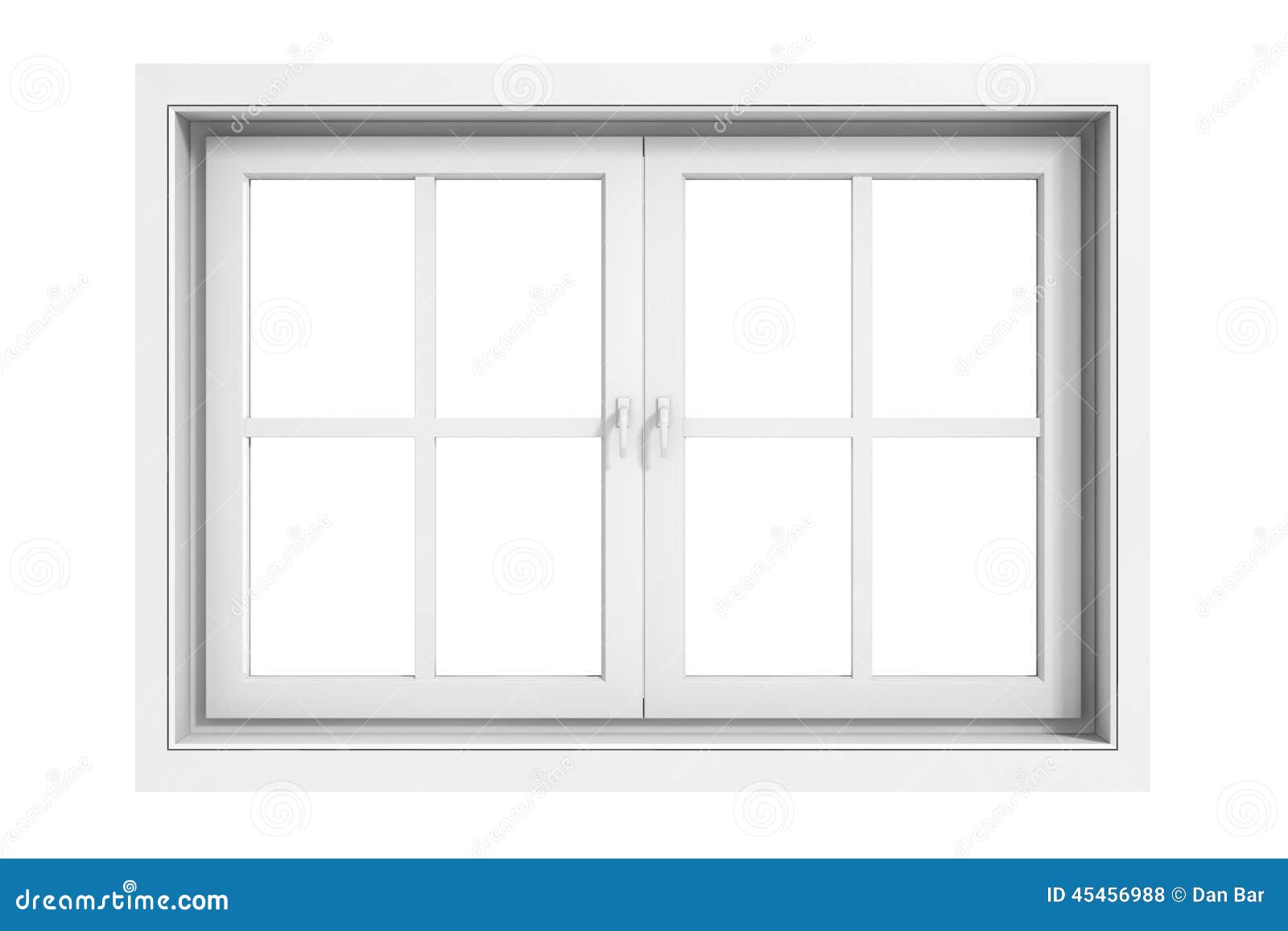 Rahmen des Fensters 3d stock abbildung. Illustration von zustand - 45456988