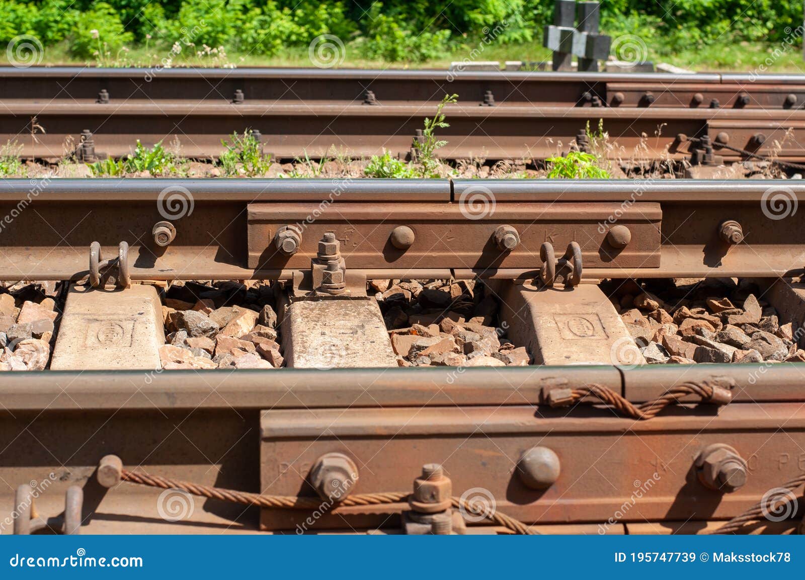 Rail Rail Fastener for Hold Rail with Track Stock Image Image of