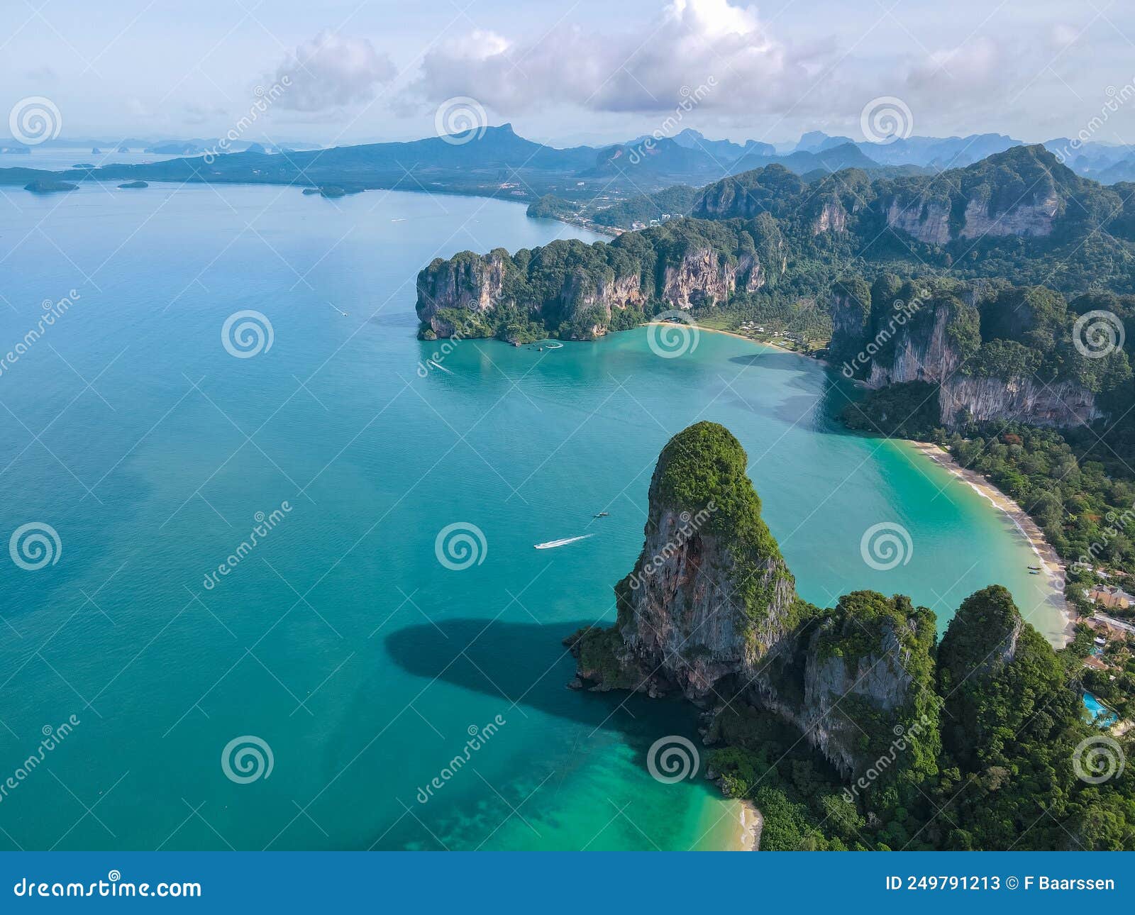 Railay Beach Krabi Thailand Tropical Beach Of Railay Krabi Drone