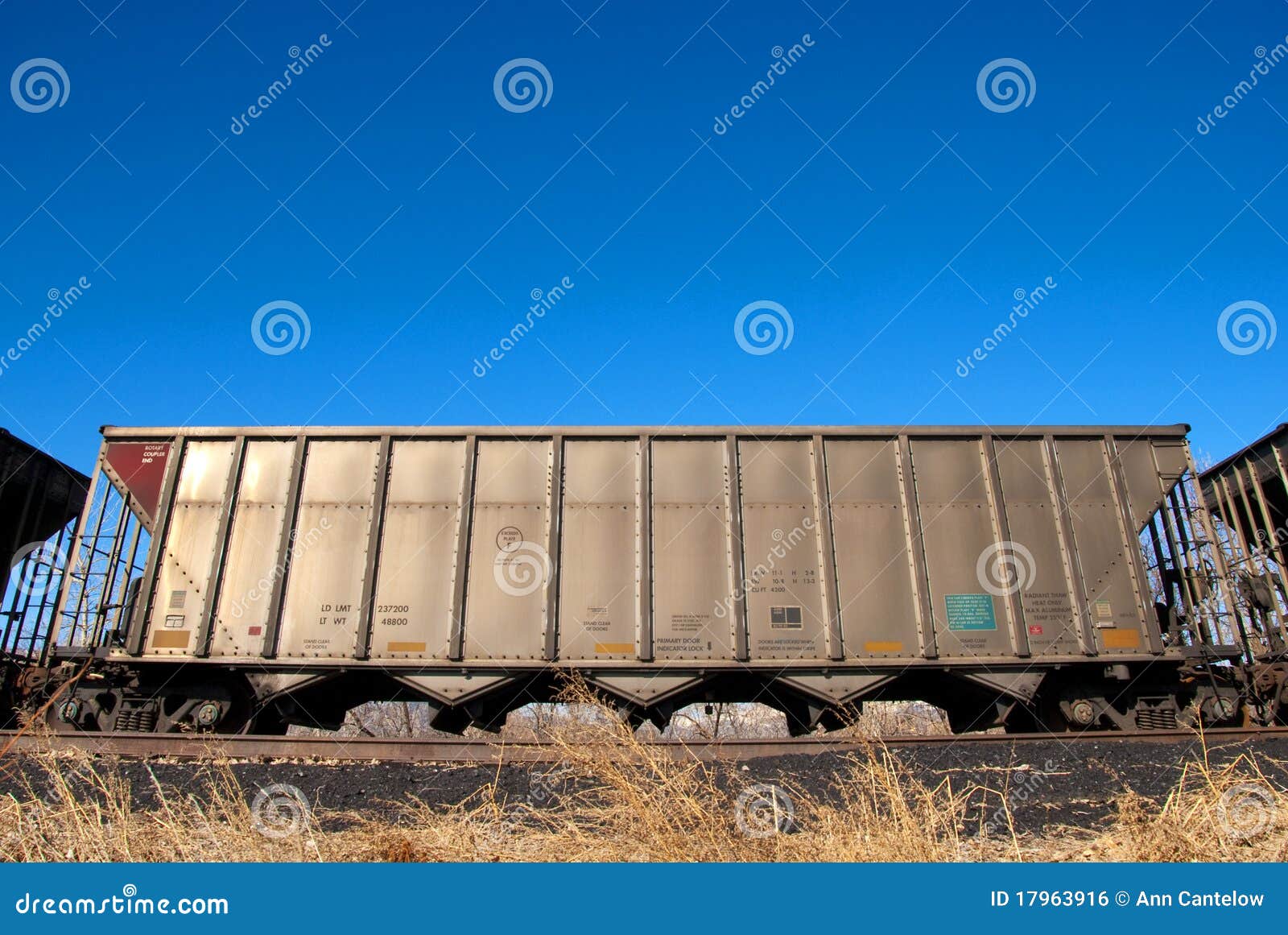 Railroad Car Under Bright Blue Sky Stock Photo Image of railroad