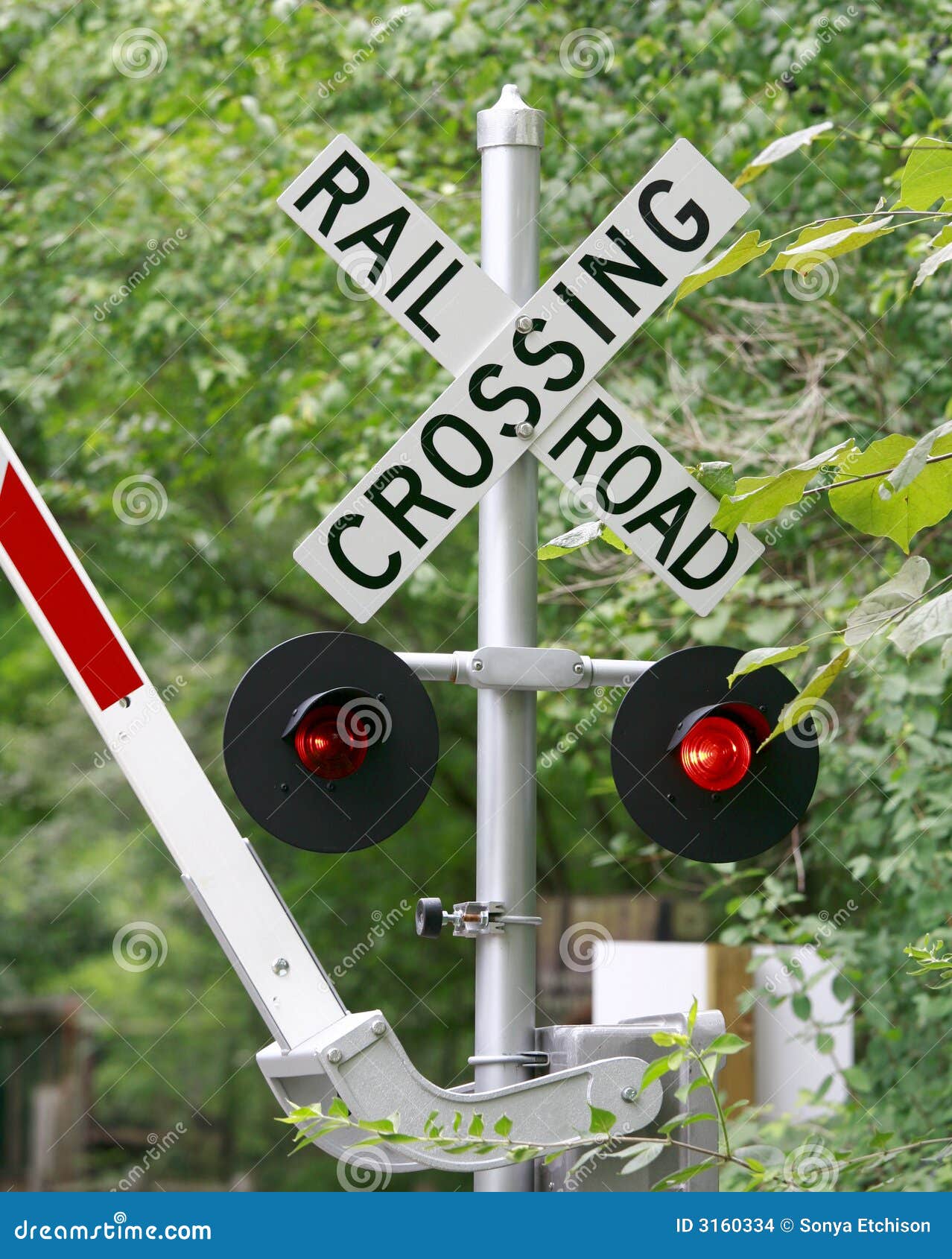 Railroad Crossing stock photo. Image of signboard, indicator 3160334