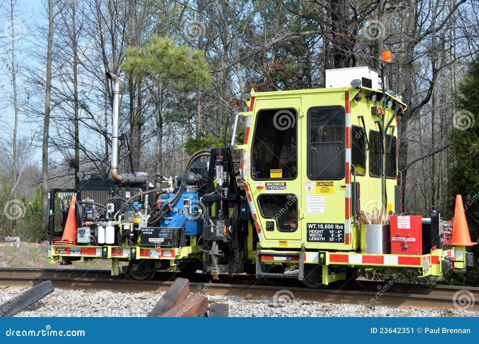Railroad Maintenance Equipment Stock Image Image of mechanical