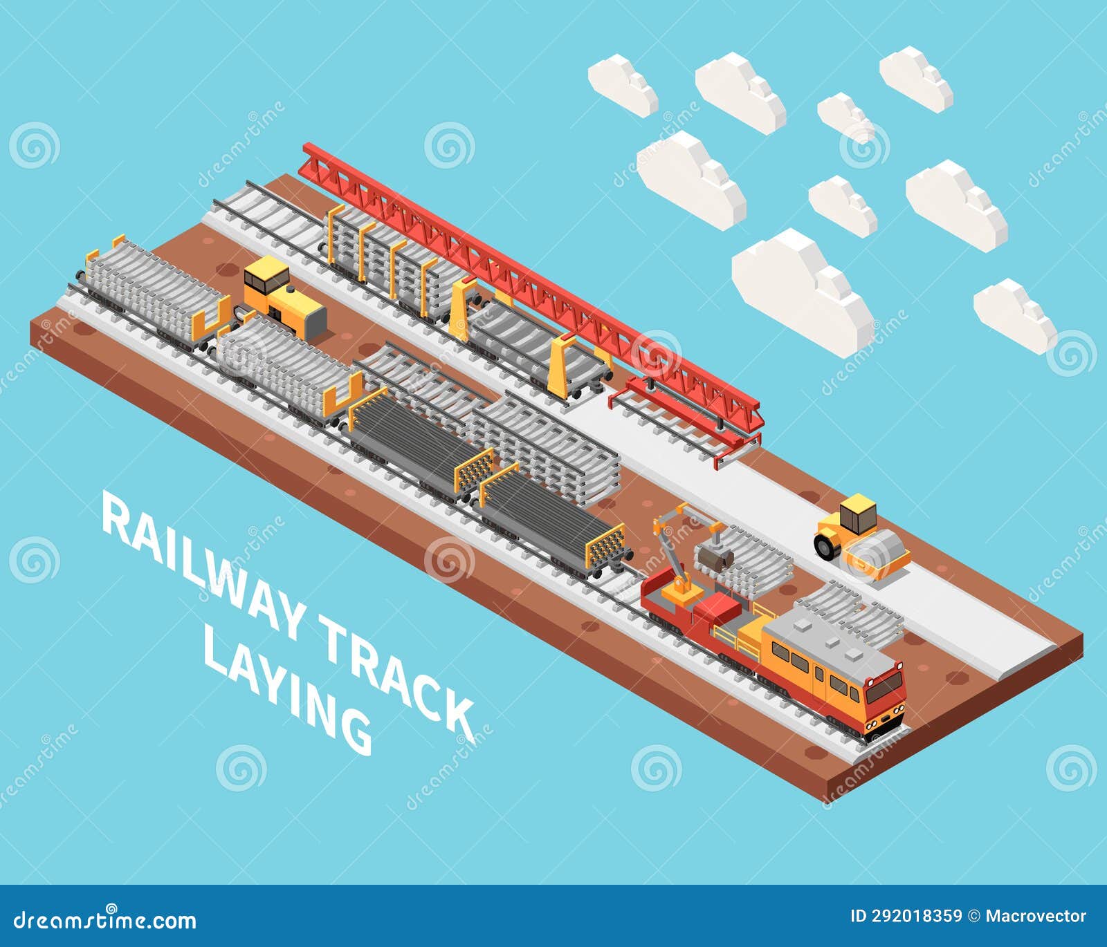 Railroad Track Illustration Stock Illustration Illustration of rail