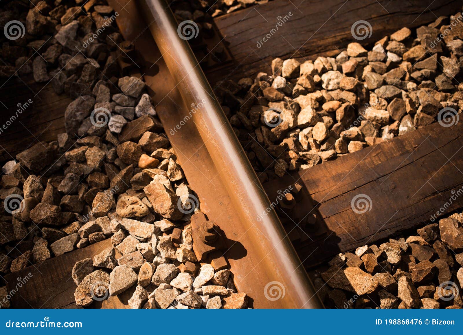 Railroad Track, with Stones Stock Photo Image of fast, speed 198868476