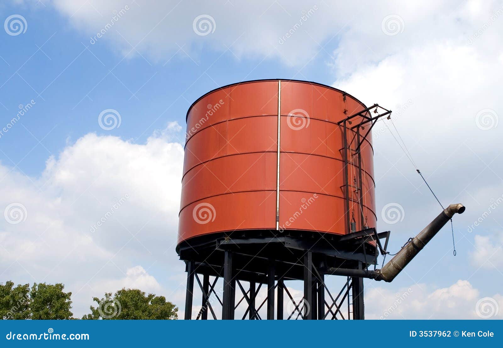 Railroad water tank stock photo. Image of fashioned, storage 3537962