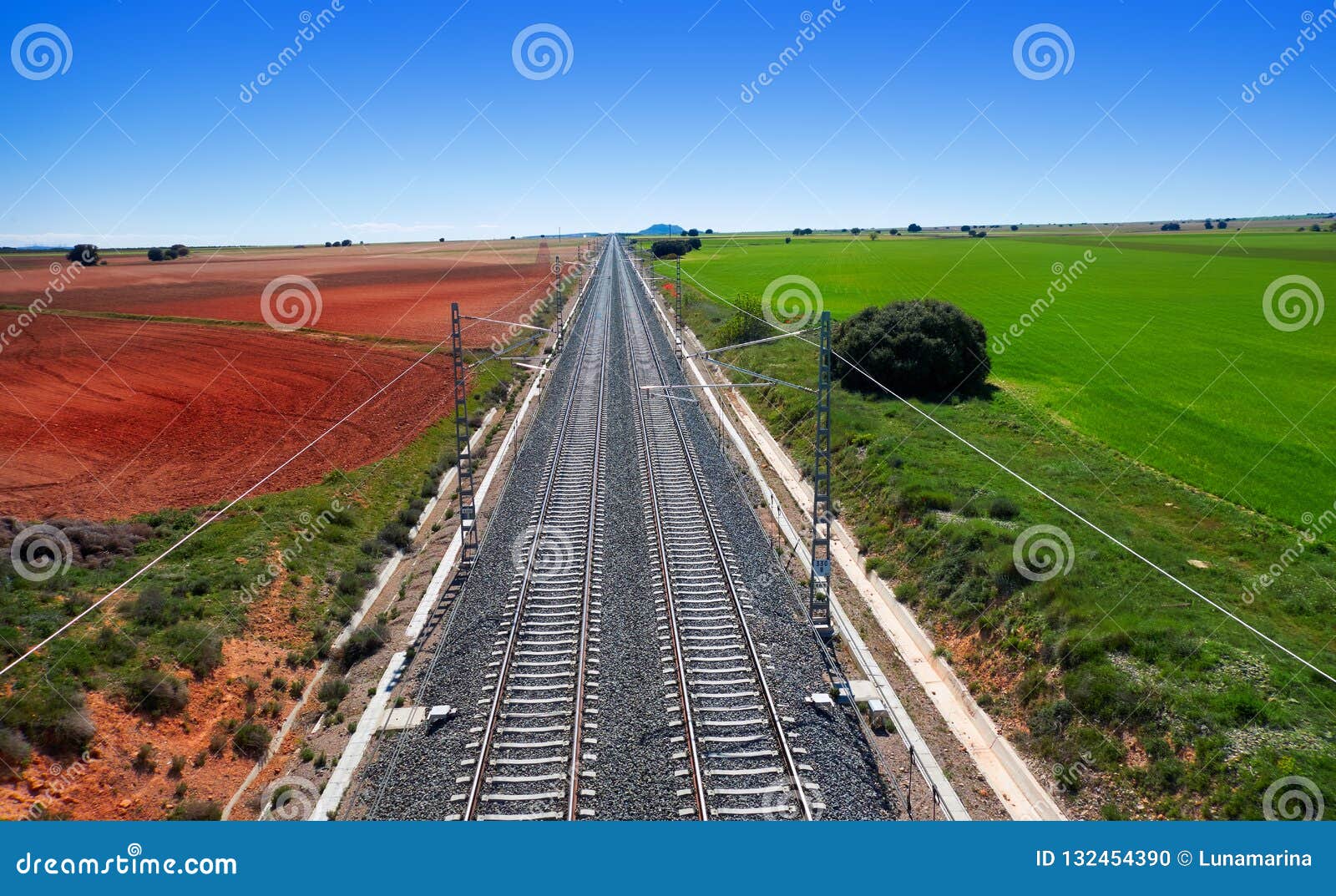 railway in albacete province spain