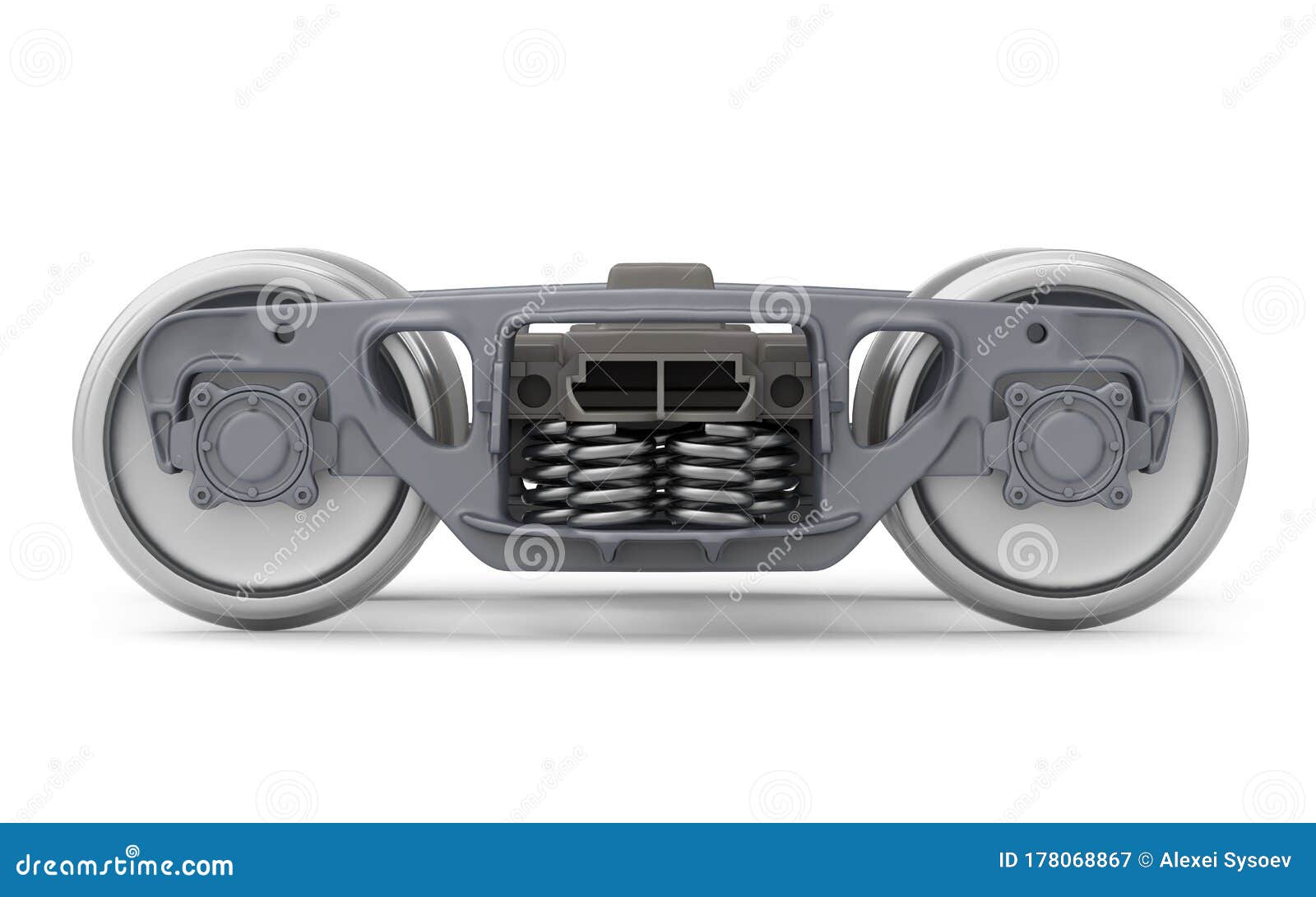 Railway bogie wheels side stock illustration. Illustration of machine