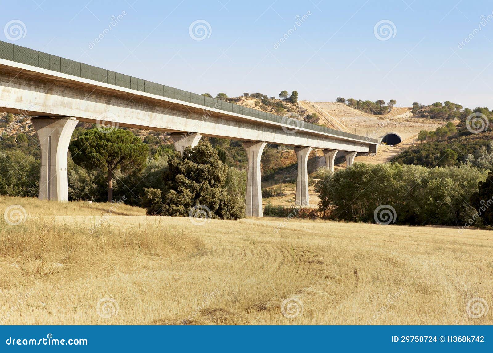 Railway Bridge and Tunnel Under Construction Stock Photo Image of