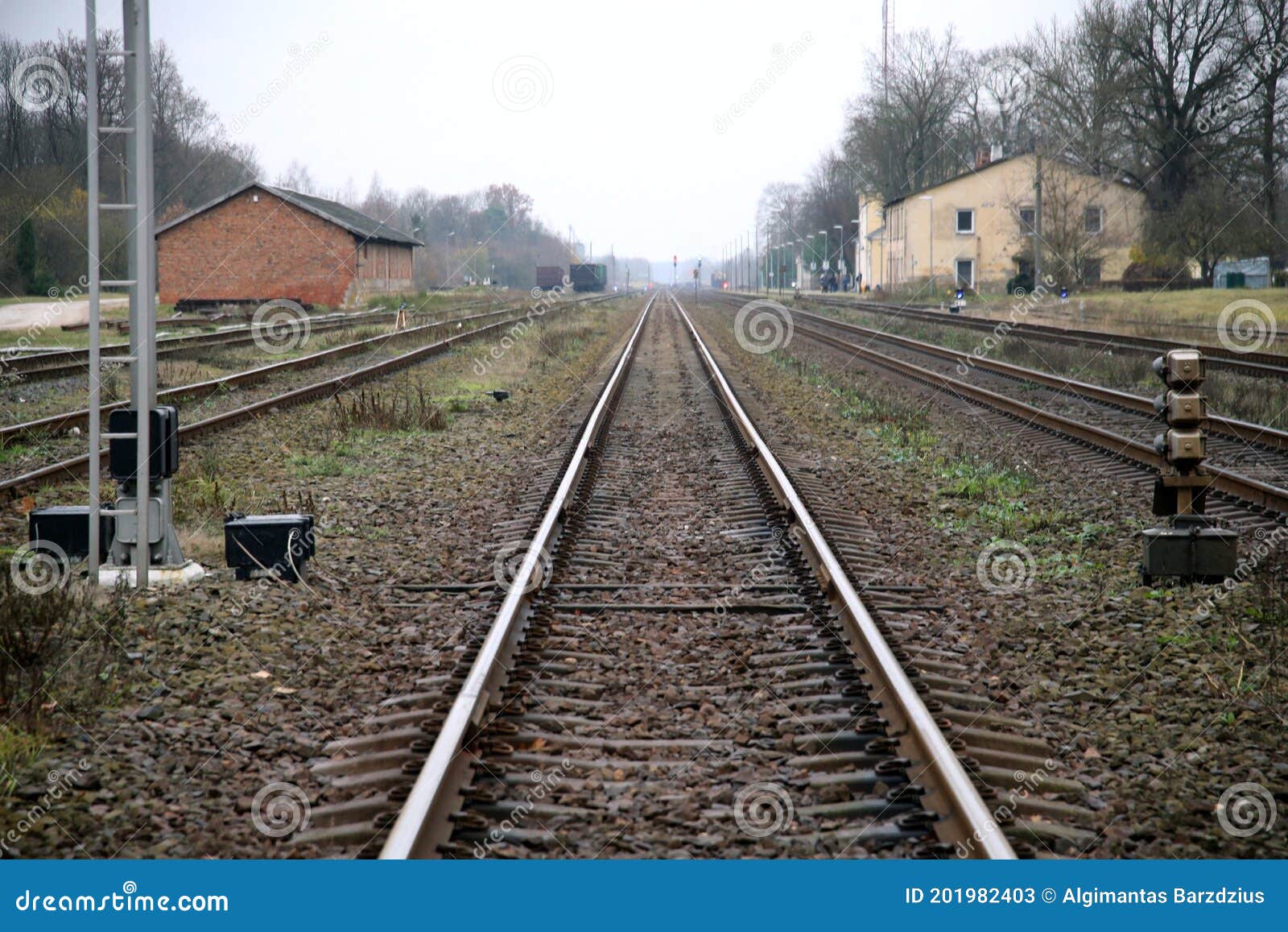 railway line, near the station, lithuania kedainiai