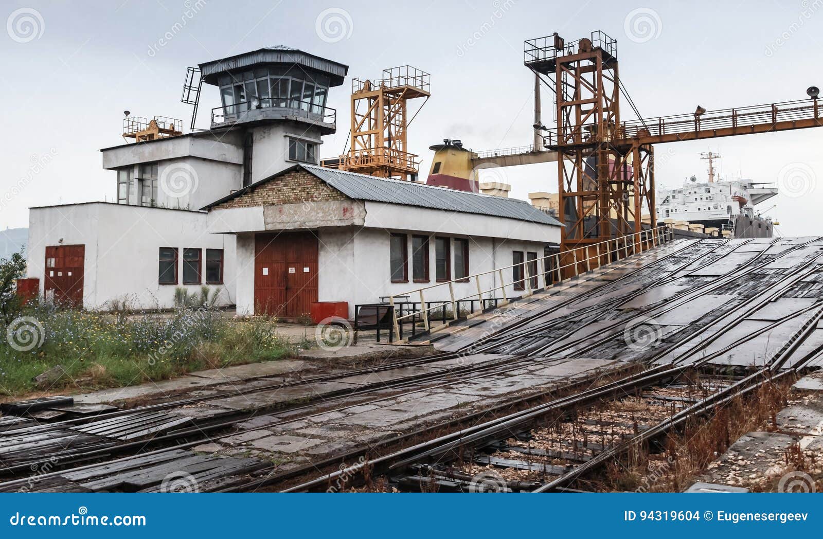 Railway Ramp for RoRo Ships Loading. Varna Stock Photo Image of roro