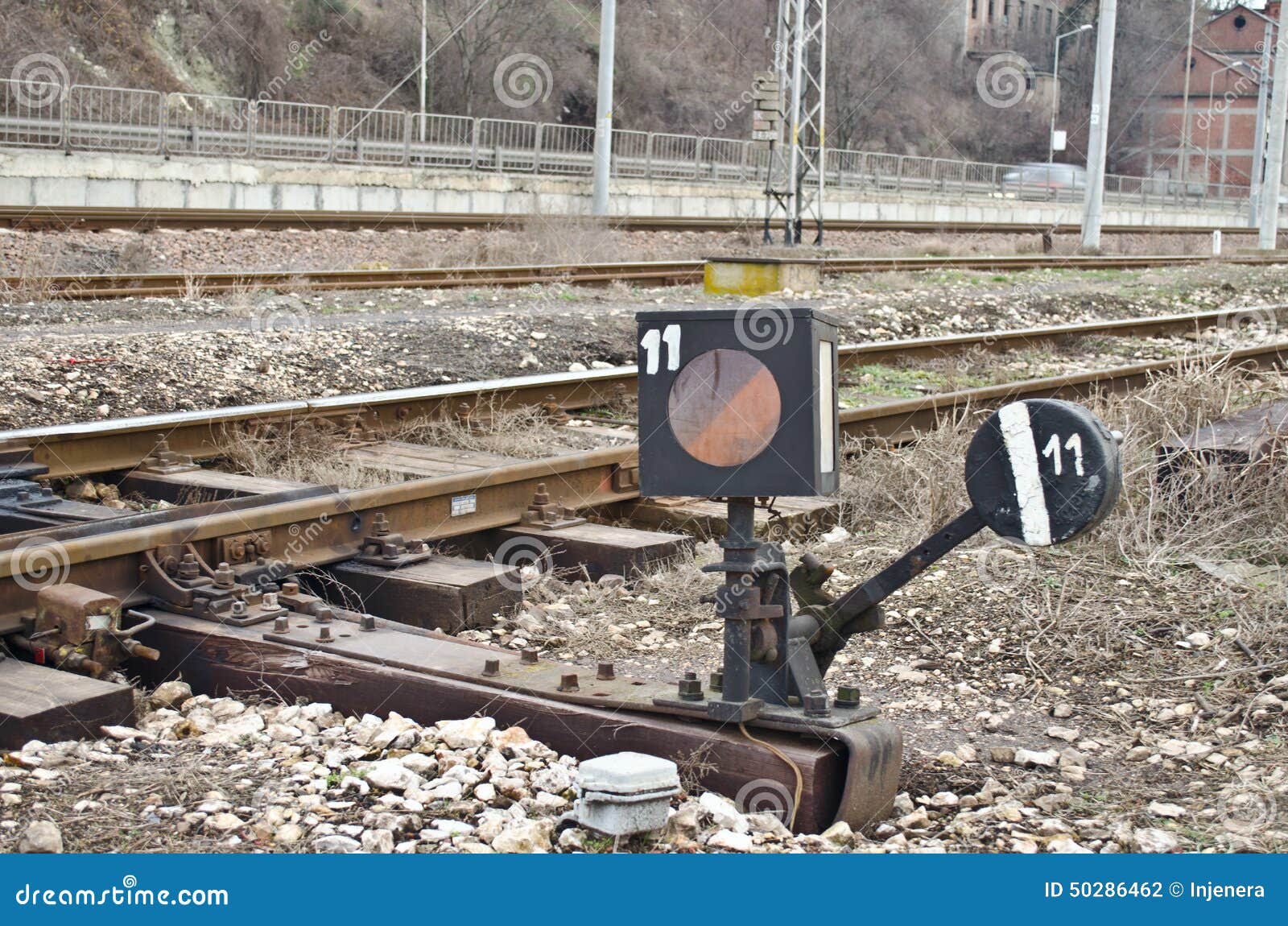Railway signal lightbox stock photo. Image of road, signal - 50286462