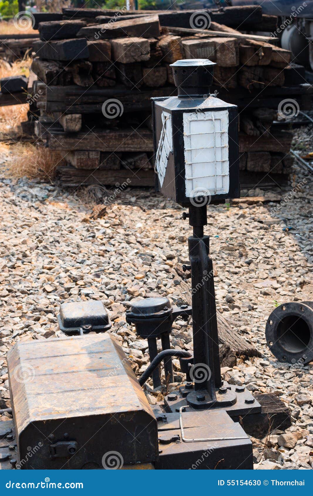 Railway Signal Lightbox at Train Station Stock Photo - Image of light ...