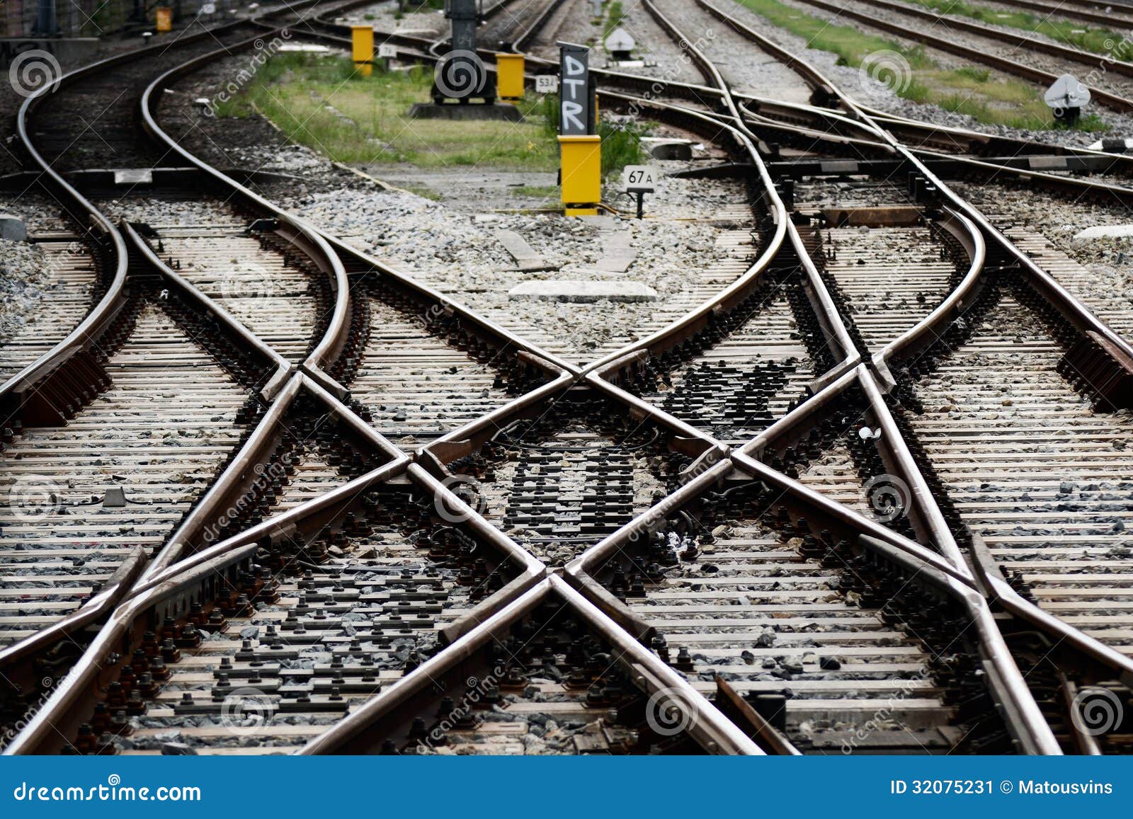 Railway station junctions stock image. Image of crossroad 32075231
