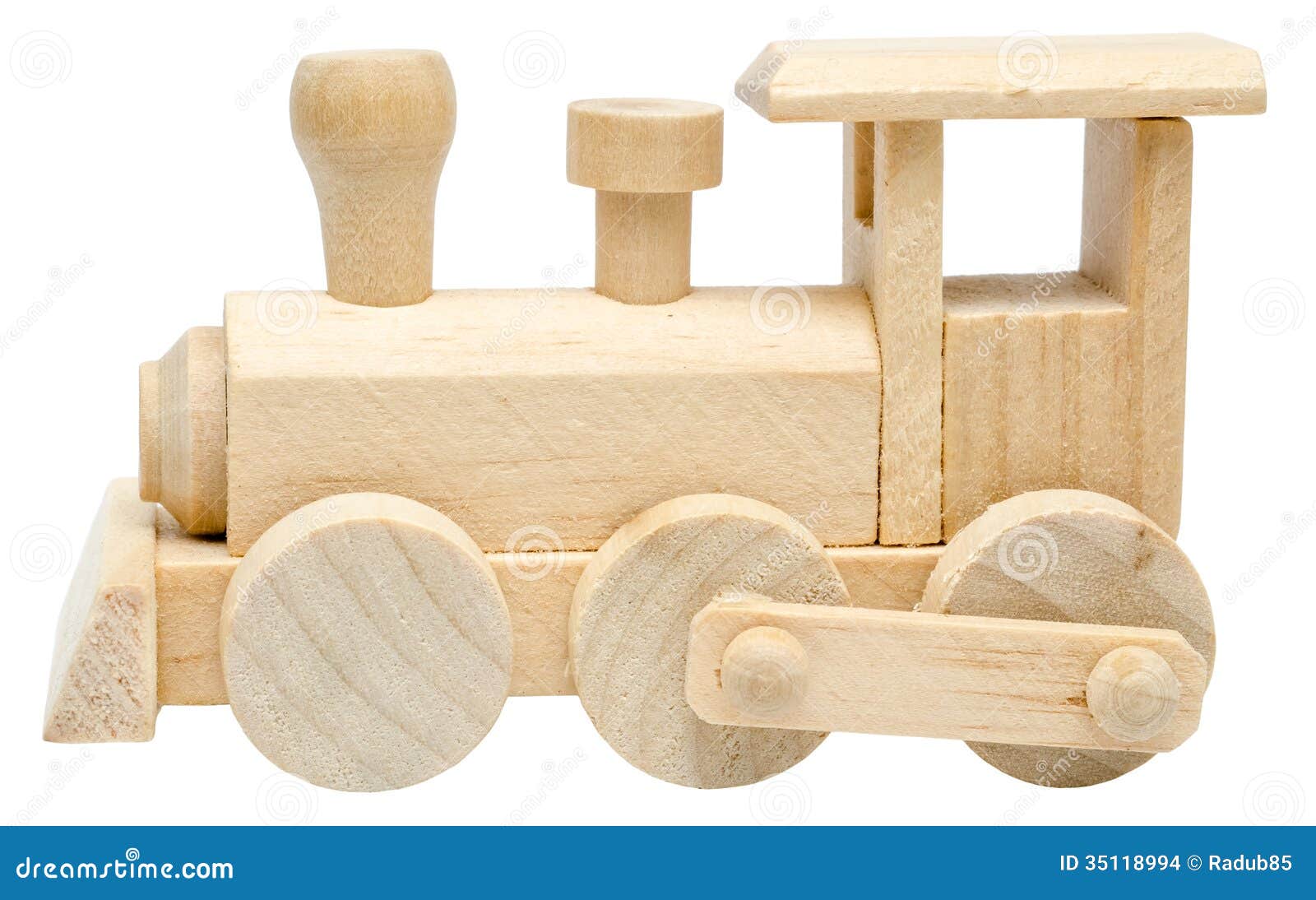 Railway Steam Engine Wooden Toy Stock Photo - Image of 