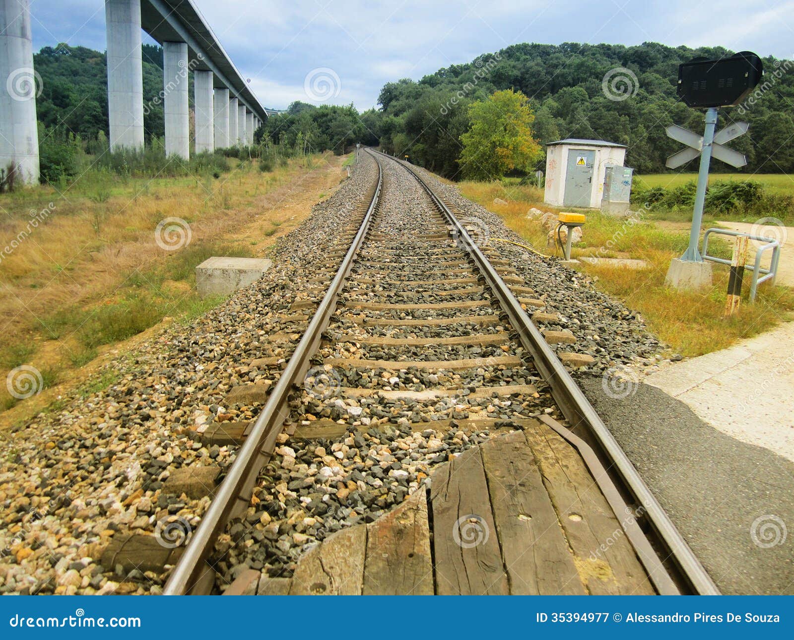 Railway Track stock image. Image of train, railway, transportation