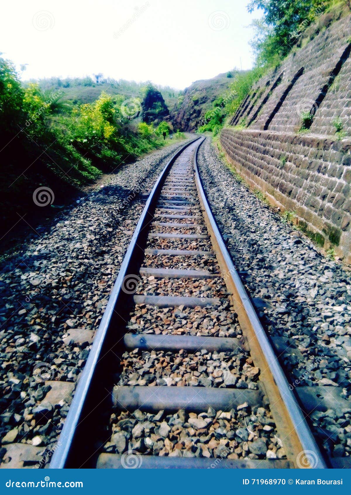 The Railway Track stock photo. Image of india, hillside 71968970