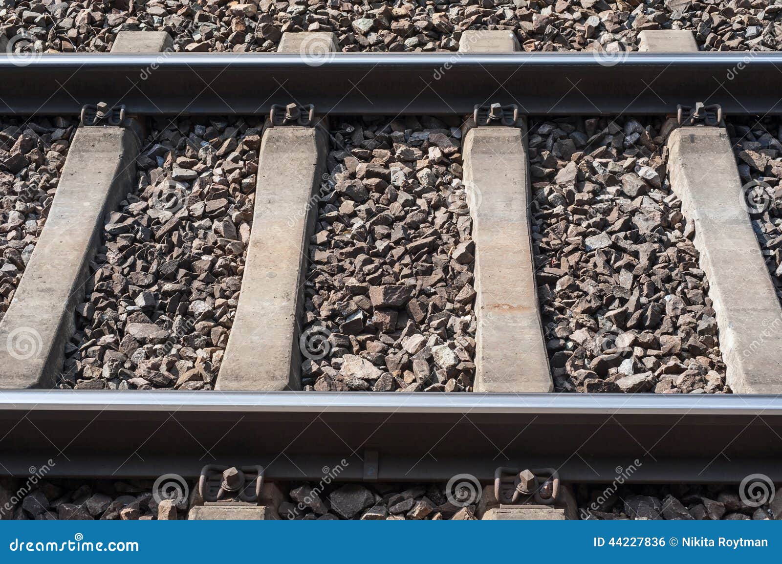 Railway tracks stock photo. Image of outdoor, rocks, grey 44227836