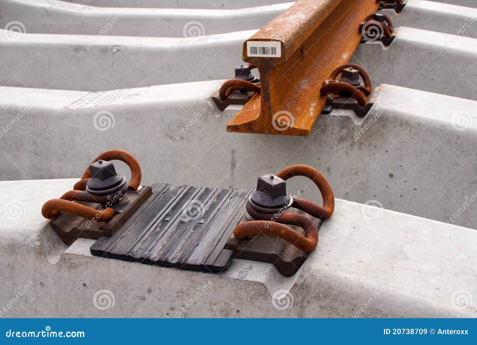 The Railwayl Fastening System Stock Image Image of attachment, rail