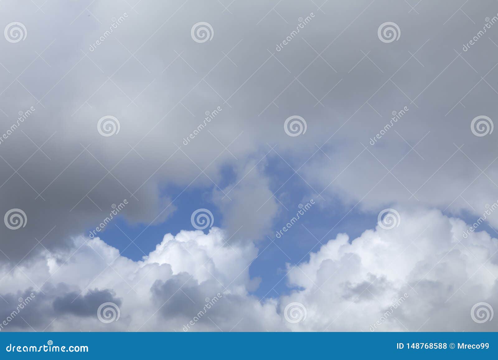 Rain Clouds Background With Blue Sky Stock Photo Image Of Meteorology Puffy