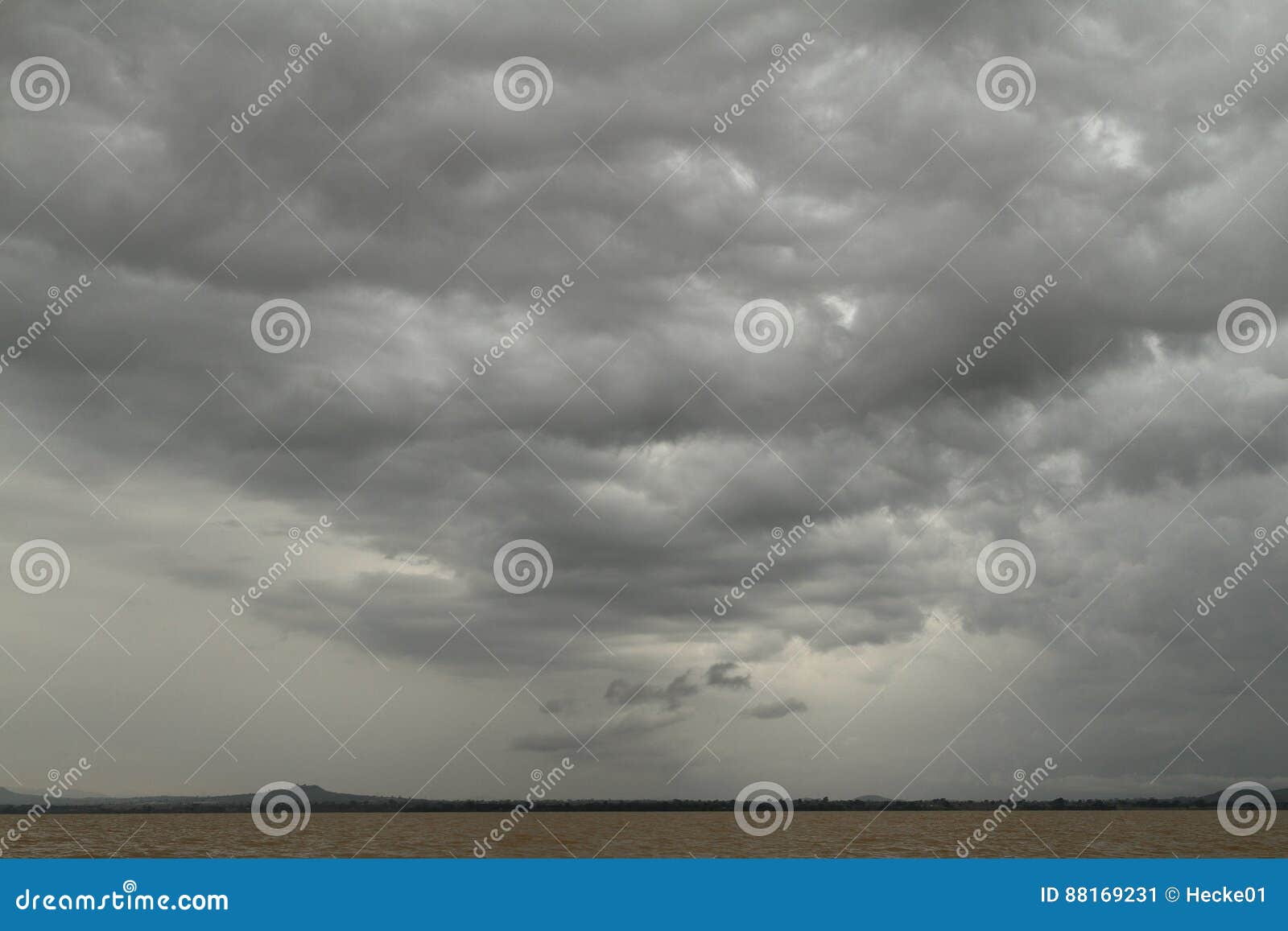 Rain Clouds Over the Tana Lake in Ethiopia Stock Image Image of rainy