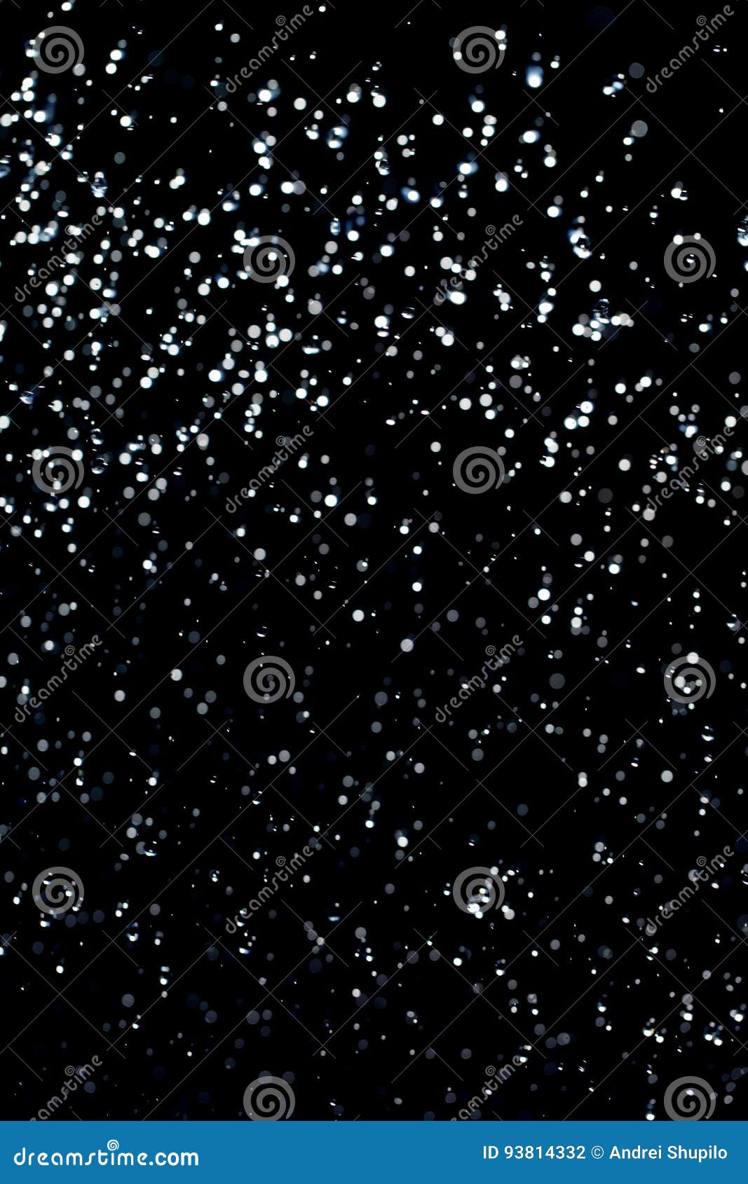 Rain Drops on a Black Background Stock Photo Image of waterfall