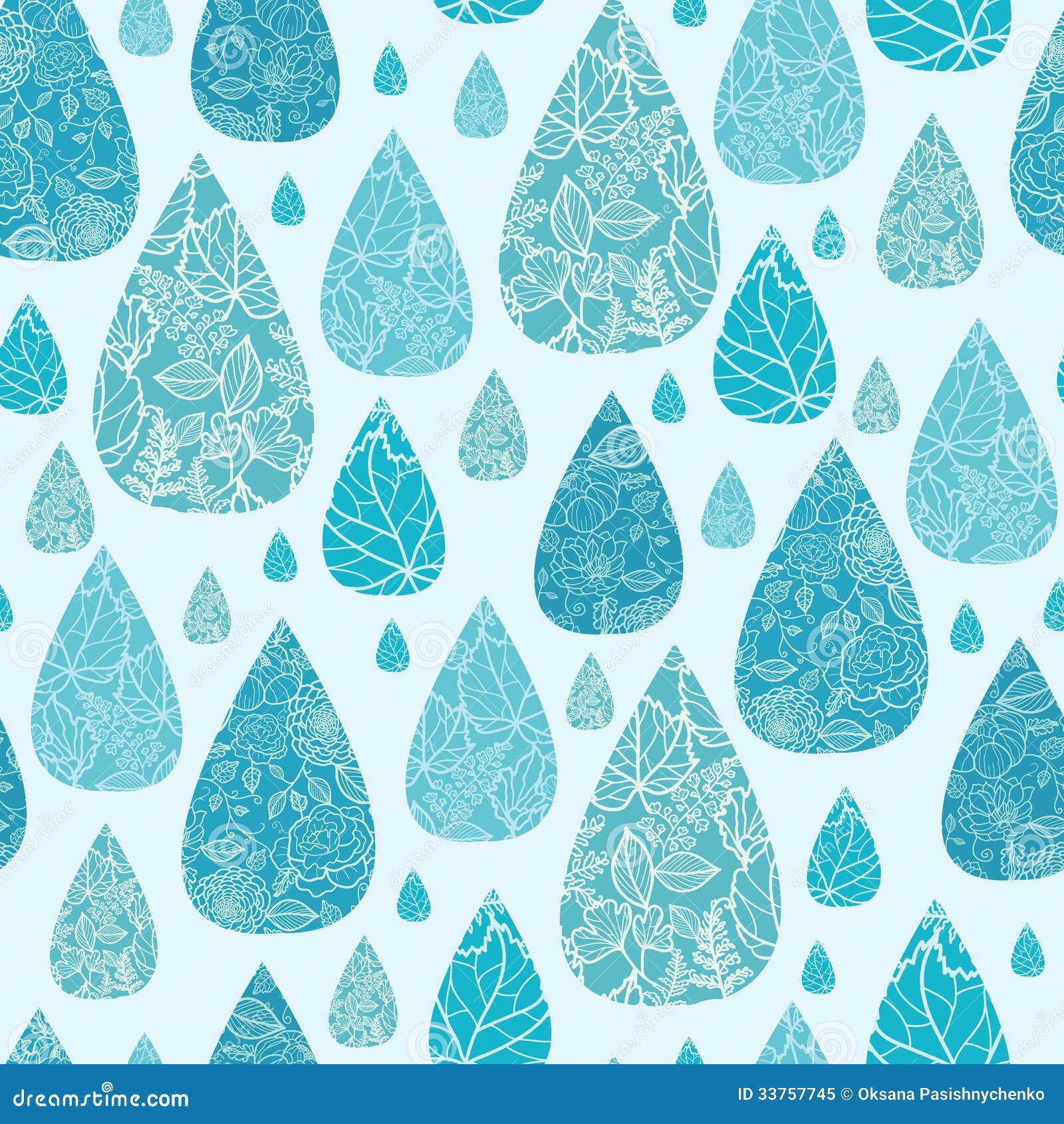 Rain Drops Textured Seamless Pattern Background Royalty Free Stock ...
