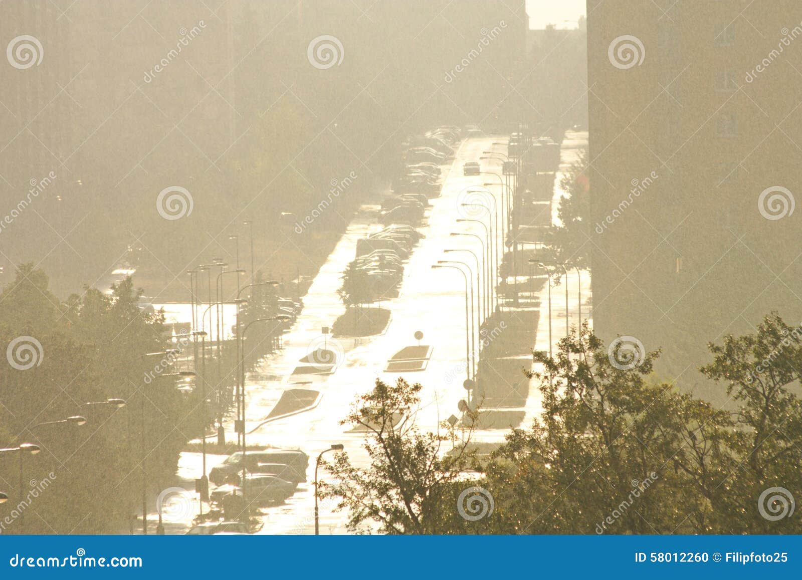 Rain on the estate stock photo. Image of financial, dramatic 58012260
