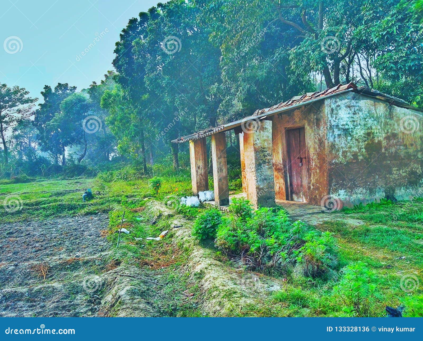 A Rain Shelter House Used For Cultivation. Royalty-Free Stock Image ...