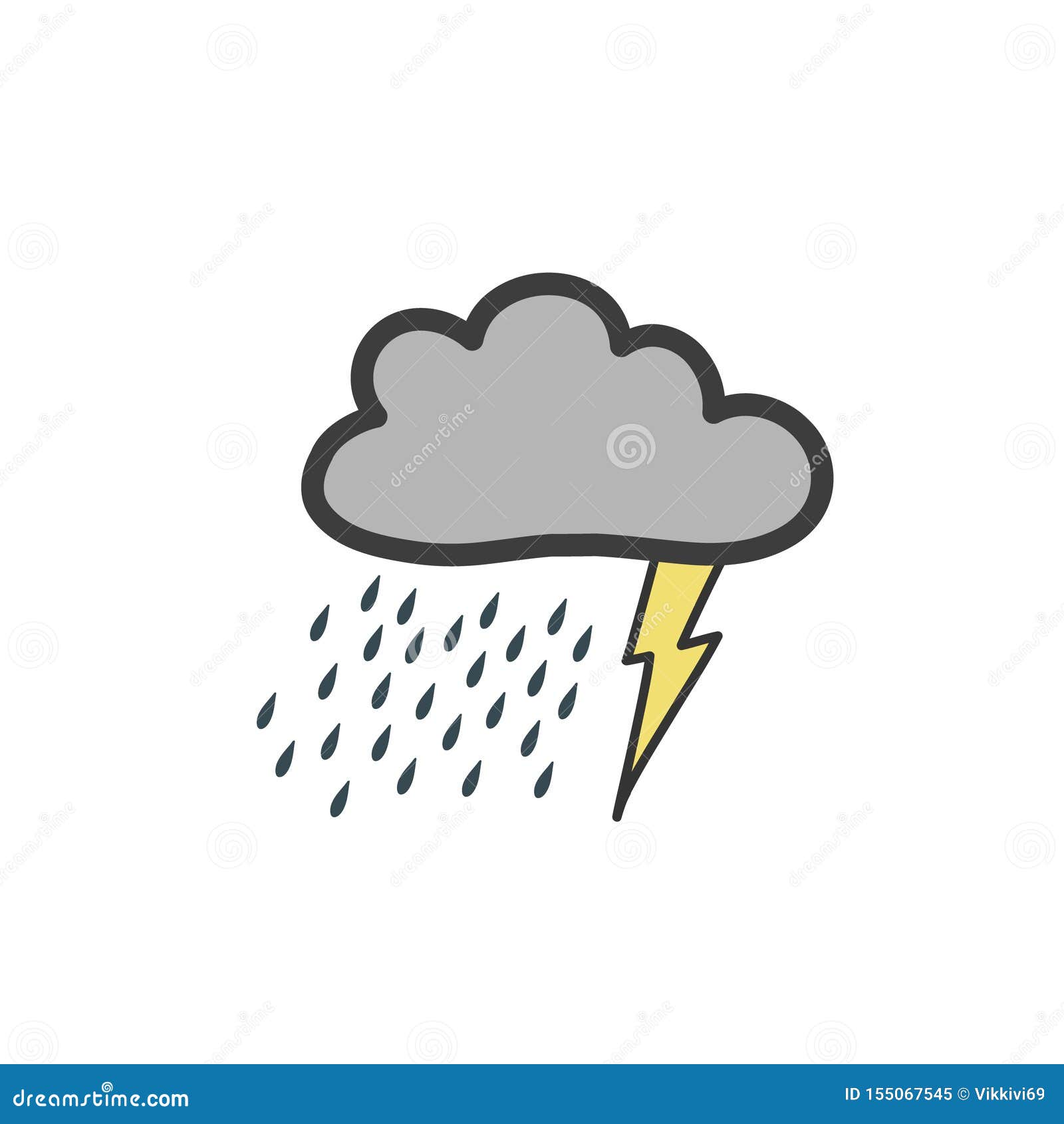 thunderstorm weather symbol