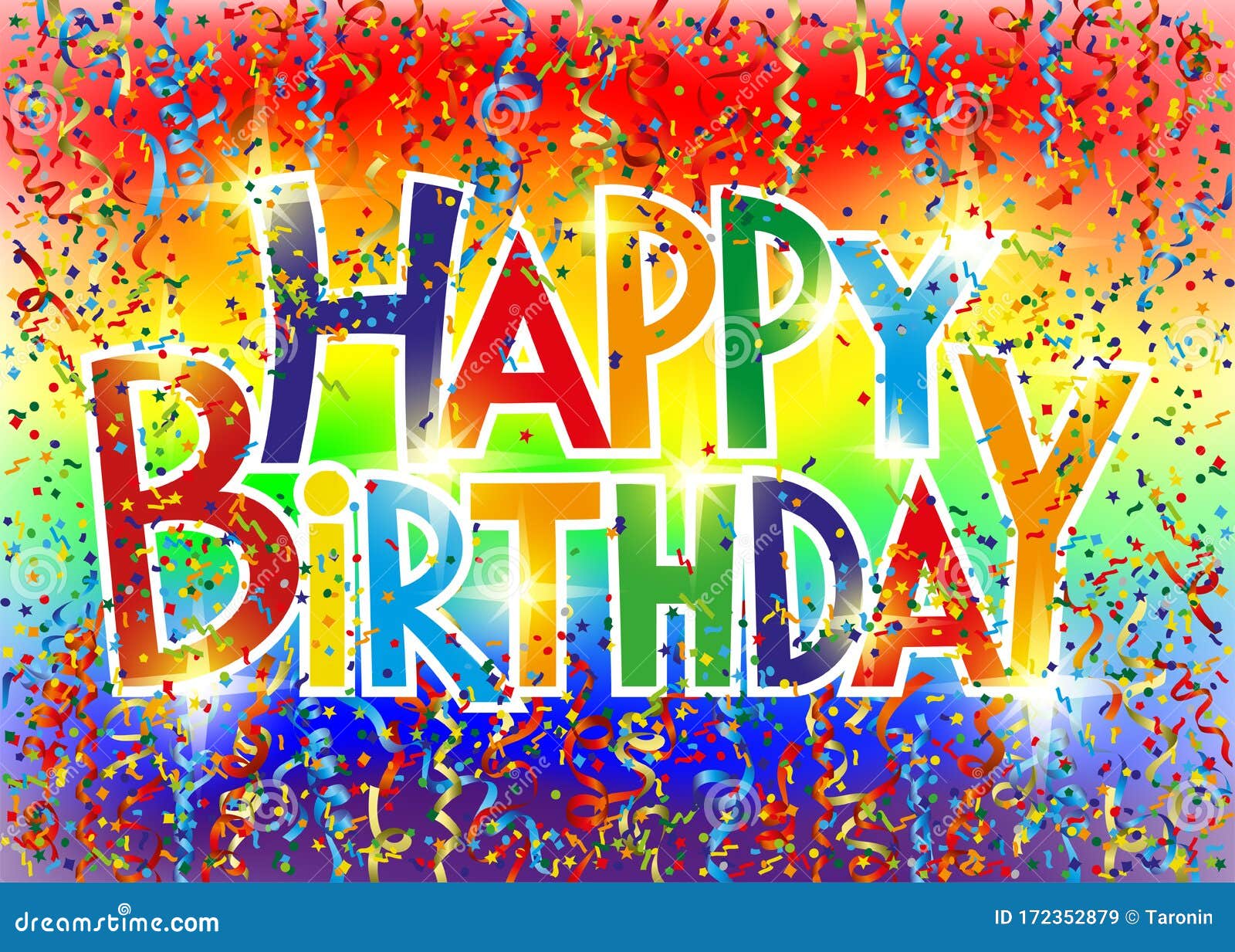 Happy birthday greetings. stock vector. Illustration of celebration