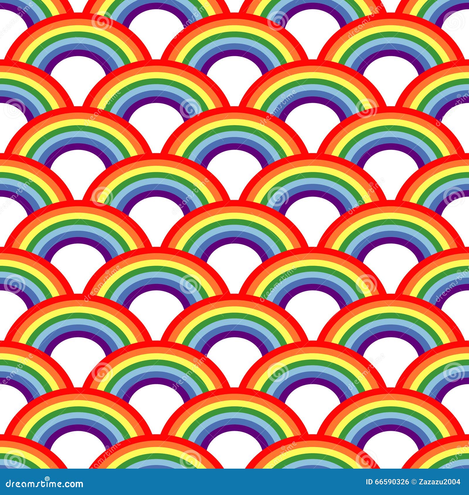 rainbow background. seamless pattern with colorful rainbows for kids holidays