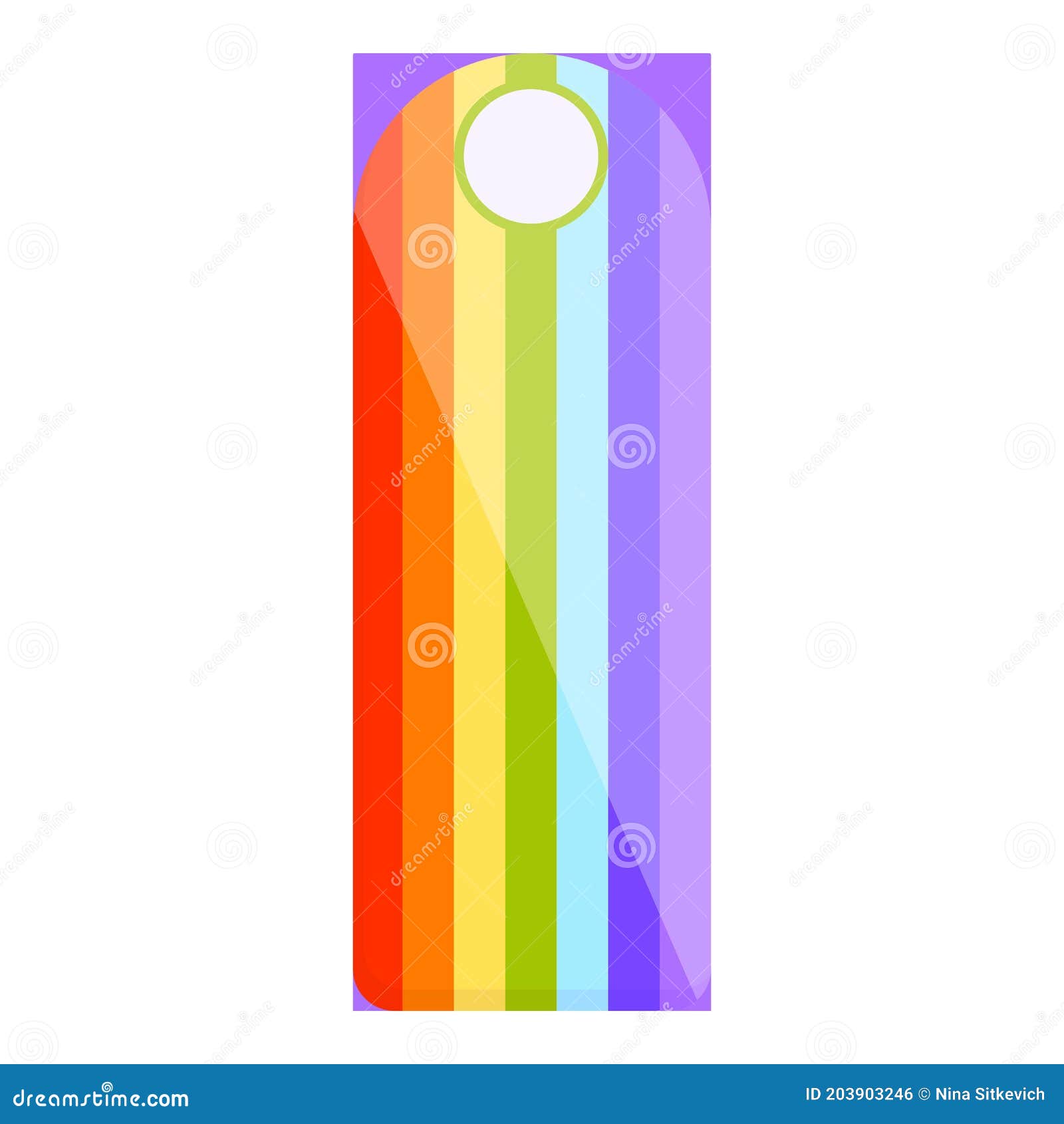 rainbow bookmark icon cartoon style stock vector illustration of monday pixel 203903246