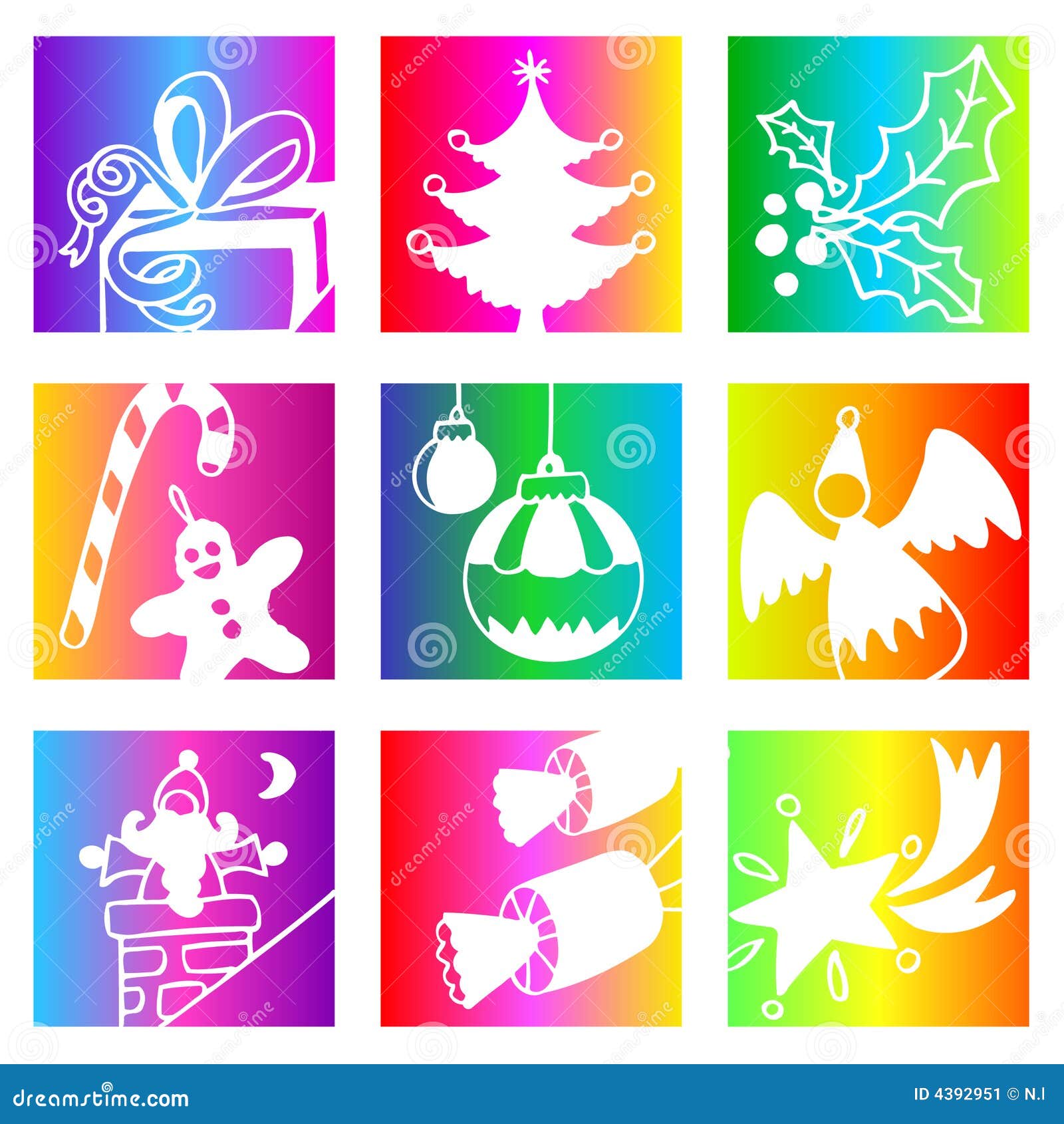 Download Rainbow Christmas stock vector. Illustration of ...