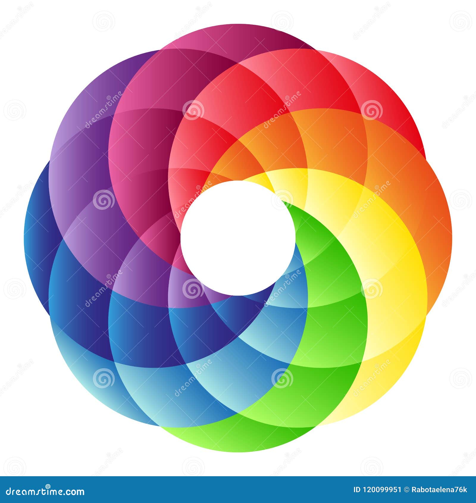 Rainbow Circle Logo stock vector. Illustration of creative - 120099951, image size:1600x1690