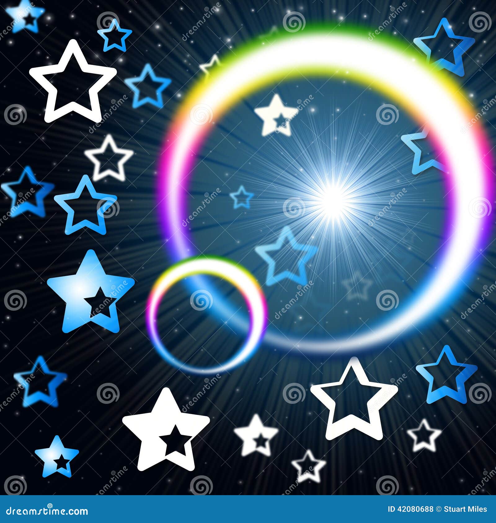 Rainbow Circles, Colorful Ranges Vector Illustration CartoonDealer